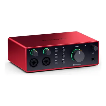 Interface De Áudio Focusrite Scarlett 4i4 4th Gen