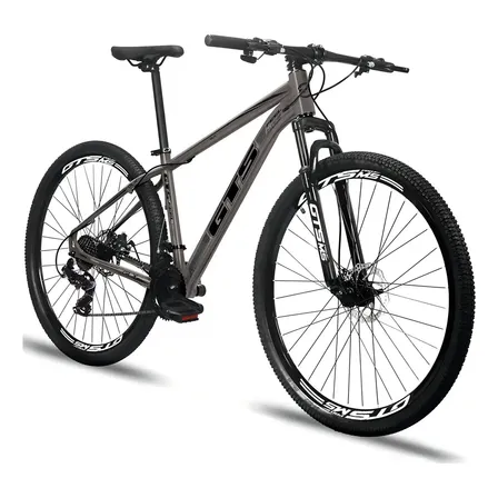 Bicicleta Aro 29 Gts Feel Glx 24 Marchas Freios A Disco Cor Cinza Tamanho Do Quadro 21 Xl