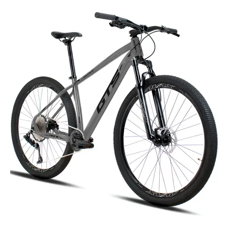 Bicicleta Aro 29 Gts Feel Avax 12v Freio A Disco Hidráulico Cor Cinza Tamanho Do Quadro 21