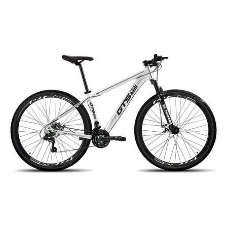 Bicicleta Gts Pro M5 Techs 21v Aro 29 Disco Câmbios Shimano Cor Branco Tamanho Do Quadro 17 M