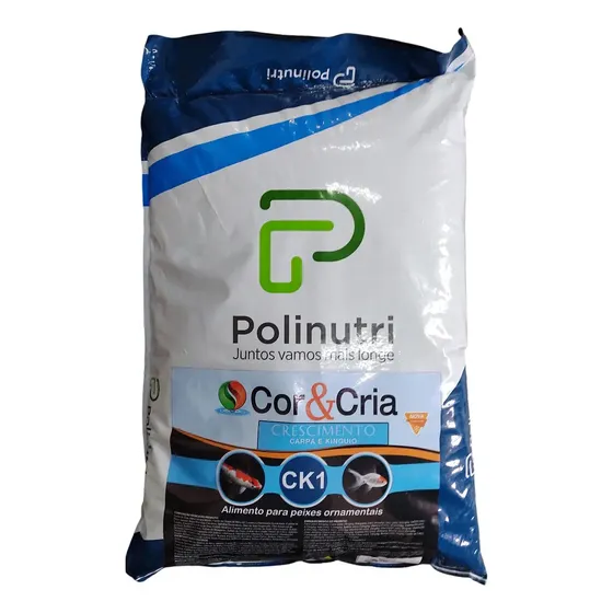 Ração Polinutri Ck1 Crescimento Para Carpa E Kinguio 10kg