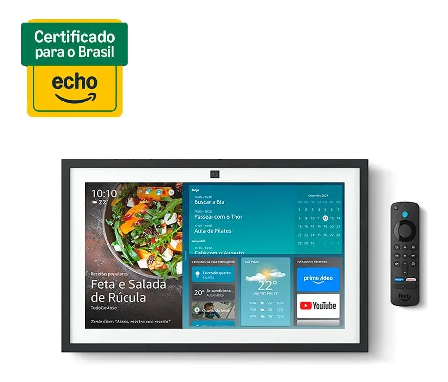 Echo Show 15 Amazon Smart Display Full Hd 15,6'' Com Alexa Cor Preto