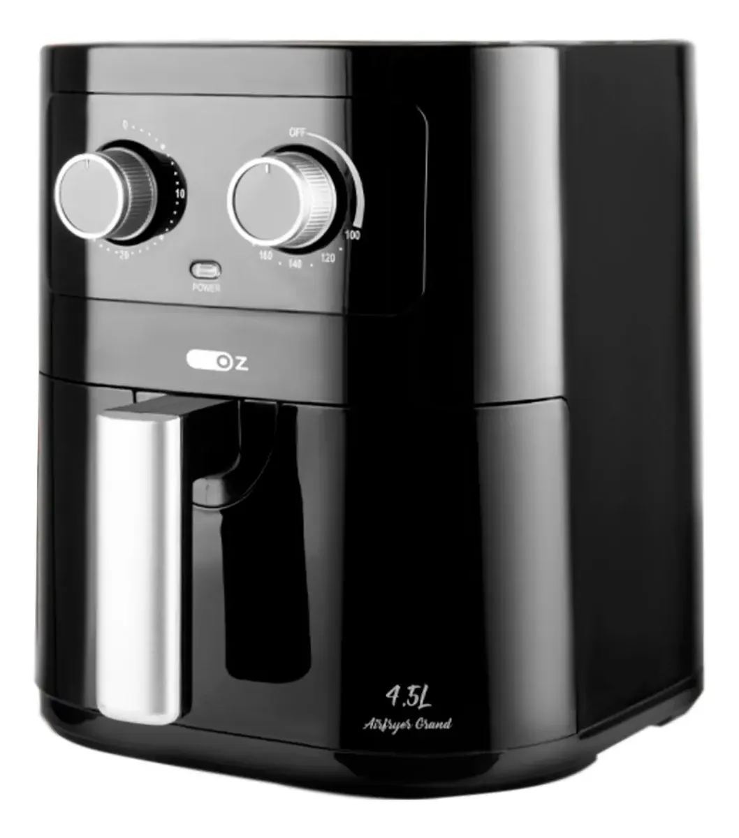 Fritadeira Elétrica Air Fryer 4,5 Litros 1500w 220v Oz Preto 220v