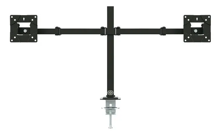 Suporte Articulado Para 2 Monitores Zinnia TMS 180 Preto 17 a 32 Pol com VESA 75x75/100x100 e Capacidade até 10 kg