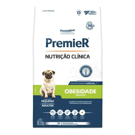Ração Premier Obesidade para Cães Adultos Pequenos 10,1 kg
