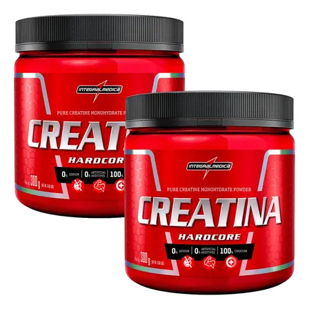 Creatina Integralmédica sem sabor pacote x 2 frascos de 300g