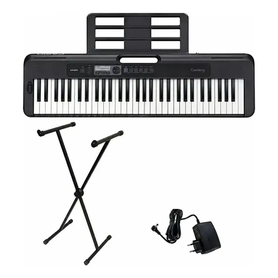 Teclado Musical Casio Casiotone Ct-s300 Suporte X Cor Preto 127/220v
