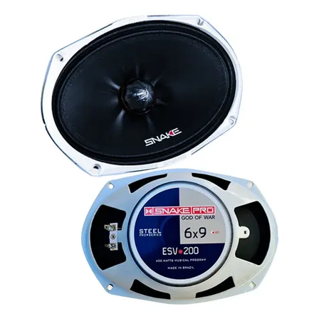 Alto Falante 6x9 Snake 200w Rms 400w Pmpo 4ohms Esv200 Par Cor Branco