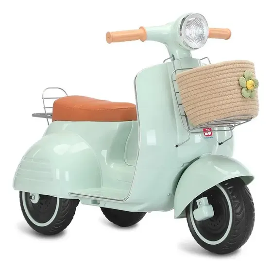 Scooter Eletrica Com Banco Acolchoado (menta) 6v 127/220v