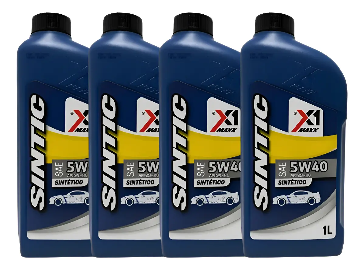 Kit Oleo 4 Litros 5w40 Motor Óleo Lubrificante Sintetico