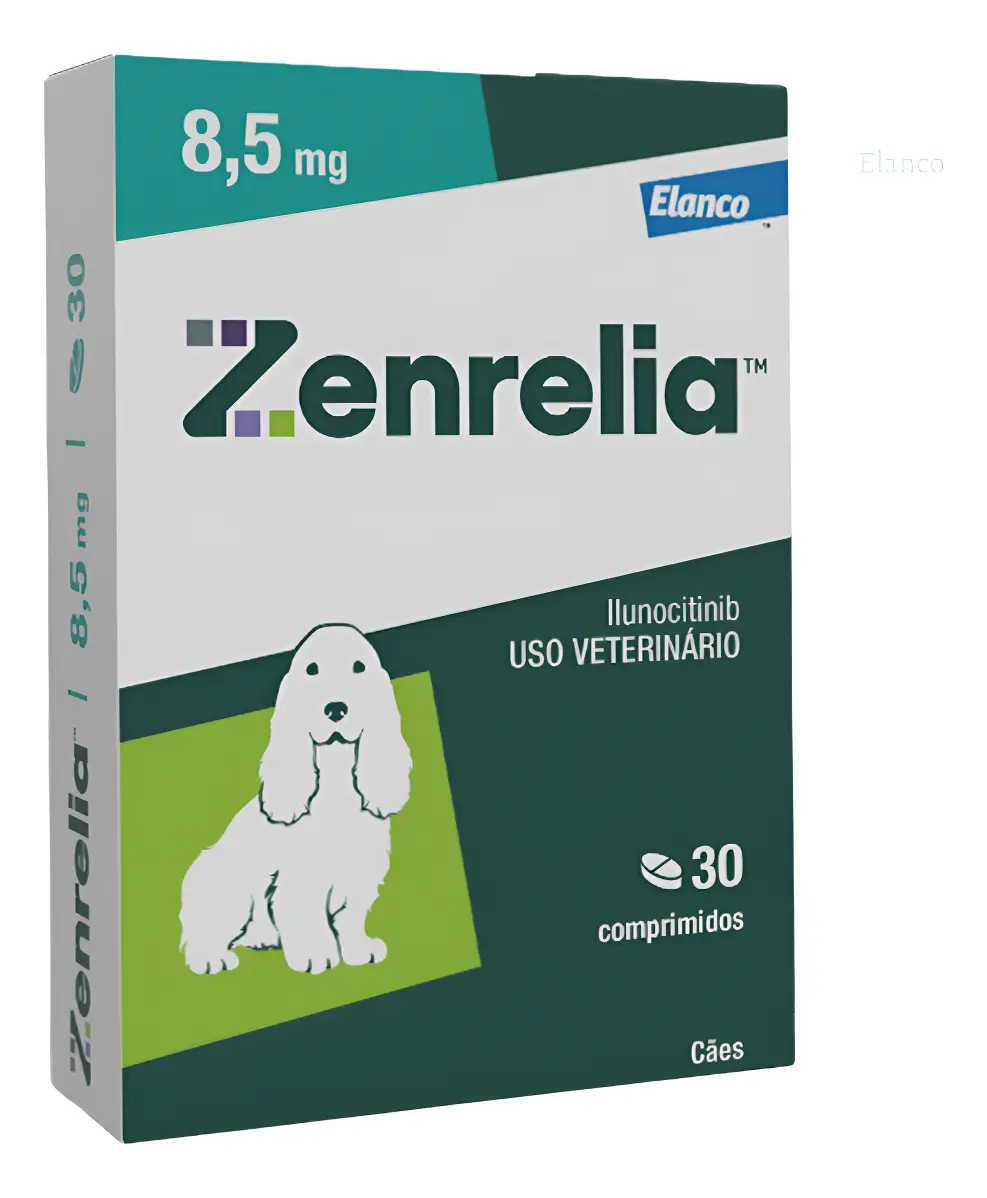 Zenrelia 8,5mg 30 Comprimidos Cães Elanco Verde-escuro