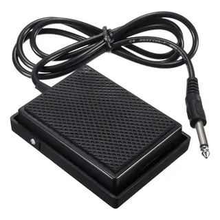 Pedal Sustain Voik VPS-50 Universal Para Teclado Piano Digital Korg Yamaha Casio Roland Kurzweil Base Antiderrapante Preto