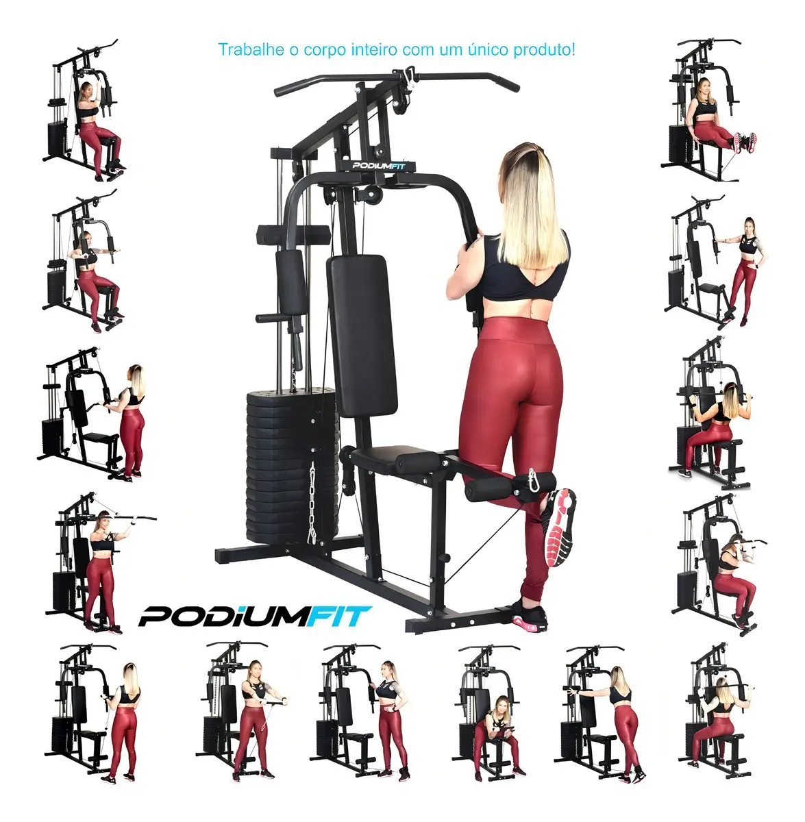 Estação De Musculação Academia Podiumfit Me200 65kg