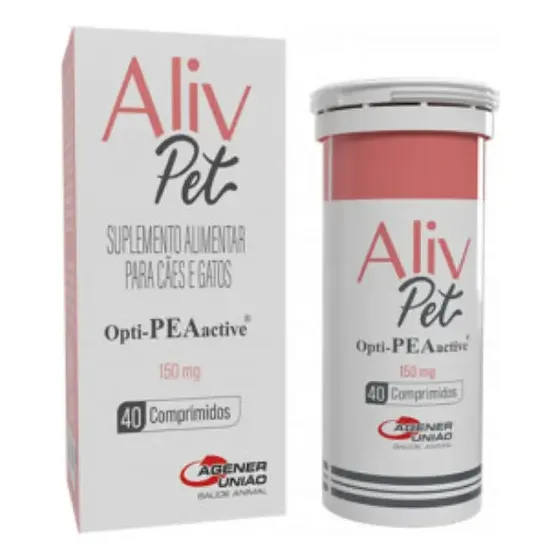 Aliv Pet Opti-pea 150mg Suplemento P/ Cães E Gatos 40 Cp