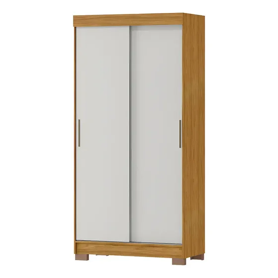Guarda-roupa Solteiro Antares 2 Portas 2 Gavetas Flex Cor Bege