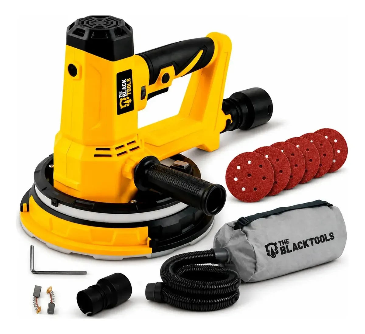 Lixadeira Profissional Teto Parede Led C/ Coletor + 6 Lixas 220v Preto 60hz