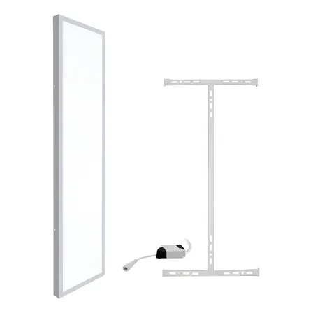 Luminária Painel Plafon Sobrepor Led 30x120cm 50w Retangular Estrutura Branco-frio