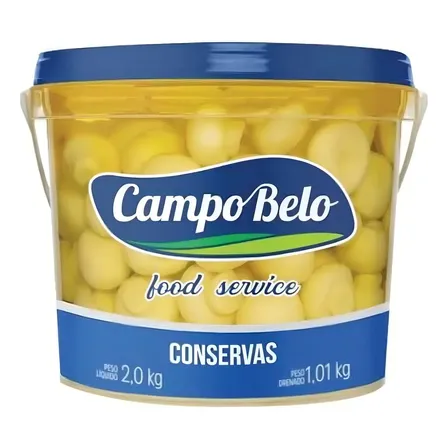 Balde Cogumelos Champignon Inteiro 2kg Bruto 1kg Drenado