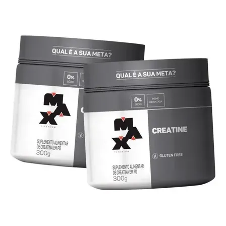 Kit 2x Creatina Titanium (300g) Max Titanium