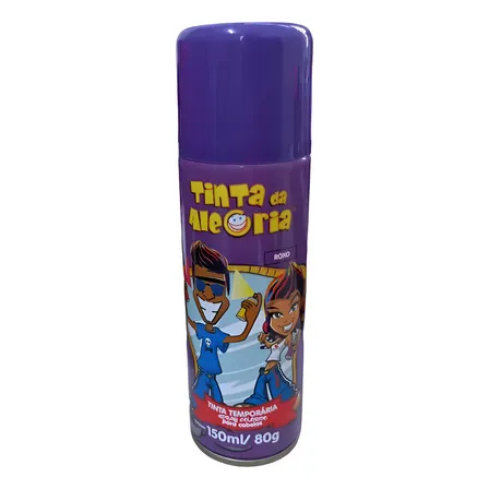 Tinta Da Alegria Spray Colorido Para Cabelo -150ml Cor Roxo