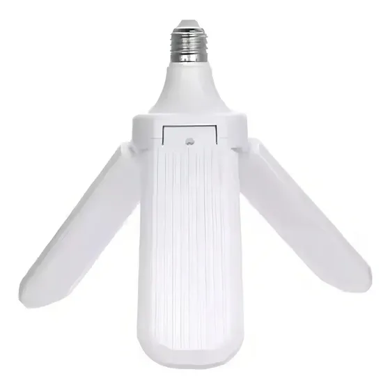 Lâmpada Led 60w 3 Pás Dobráveis Ajustável E27 Bivolt 6500k-7000k Shopping Beleza Estética