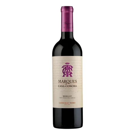 Vinho Chileno Tinto Seco Marquês De Casa Concha Merlot 750ml Concha Y Toro