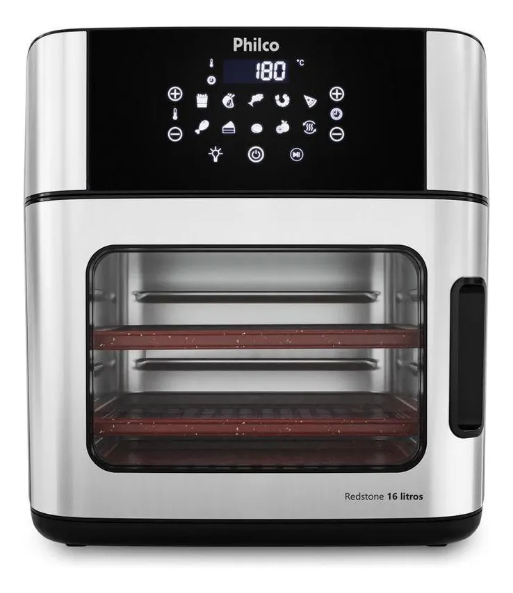 Air Fryer Philco 16l 4 Em 1 Painel Digital Paf16a 220v Preto 220v