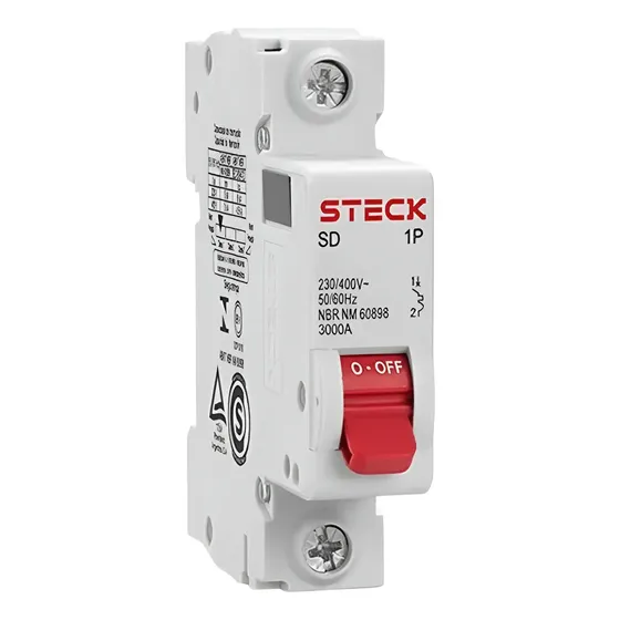 Disjuntor Unipolar 32a Curva C Din Steck