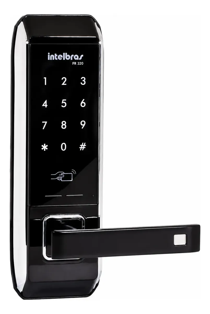 Fechadura Fr 320 Intelbras Digital De Embutir Cartao Outlet Preto