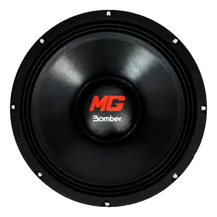Médio Grave Bomber 10 Pol Woofer Copper Ring 600w Rms 8 Ohms Cor Preto