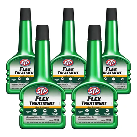 5 Aditivo Stp Flex Treatment - Combustível Alcool E Gasolina Cor Verde