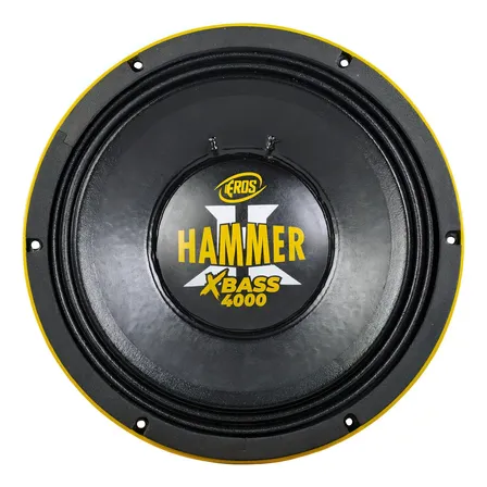 Woofer Eros E-12 Hammer 4000 Xbass 12 Para Carro 2000w Rms 4 Ohms