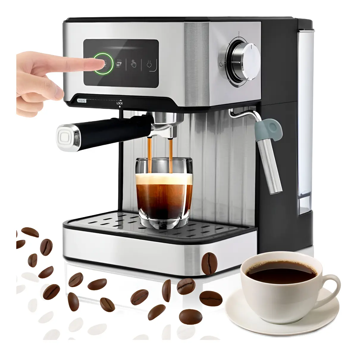 Cafeteira Máquina Café Expresso Sunchan 20 Bar Toutch