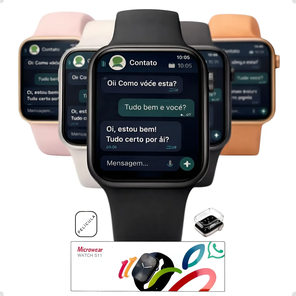Relógio S11 Smartwatch Microwear Serie11 Gps Chatgpt Whatsap