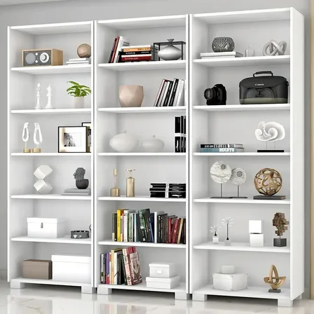 Kit 3 Estantes Para Livros 5 Prateleiras 188cmx181,5cm Wt