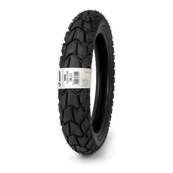 Pneu Moto Viper Maggion 110/90-17 Traseiro Sport Com Câmara