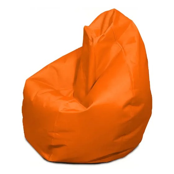 Puff Pera Couro Sintético Laranja 60cm Atelier Sopuffs Infantil