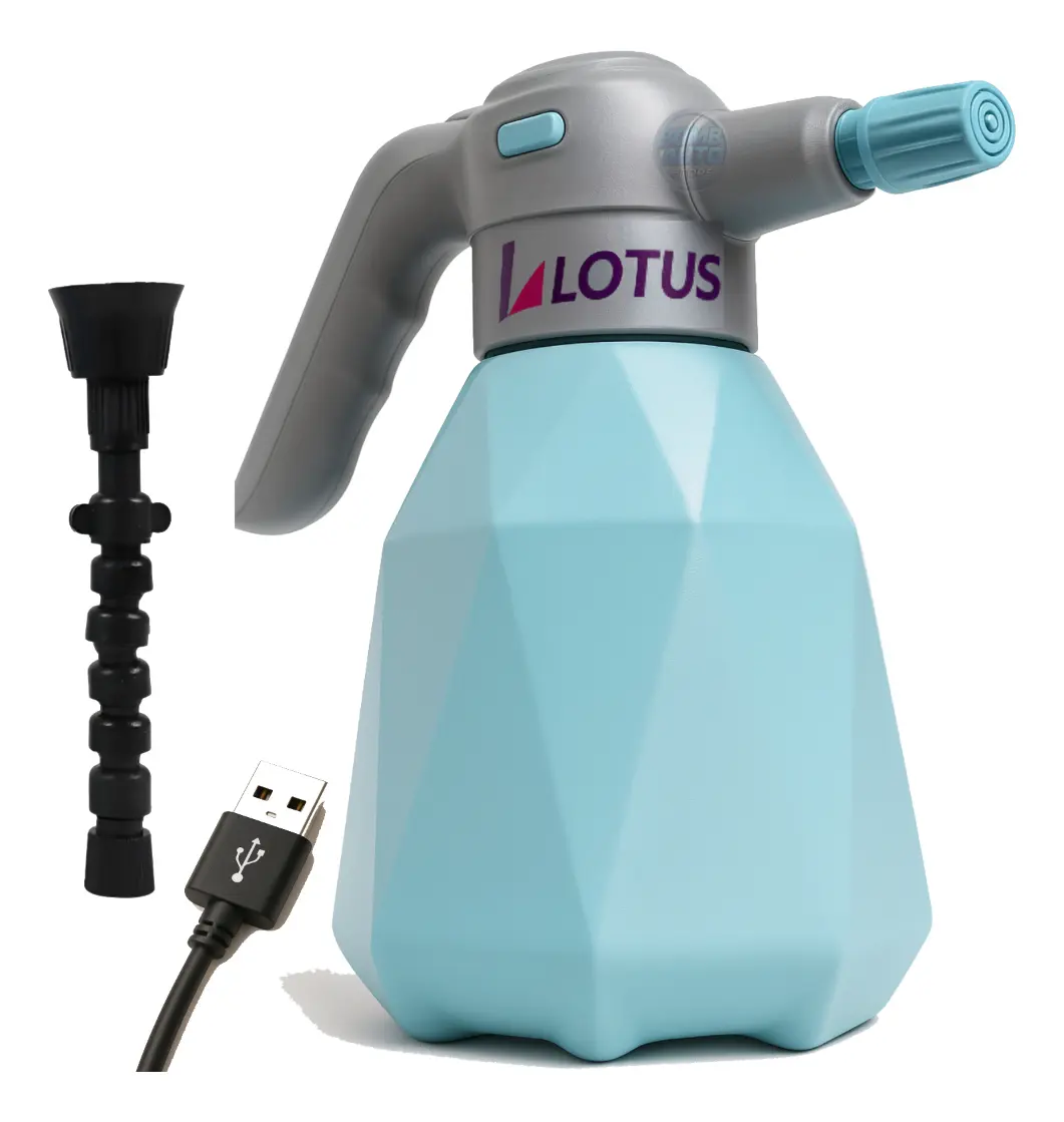 Pulverizador Elétrico Borrifador 2l Recarregavel Bateria Azul-claro