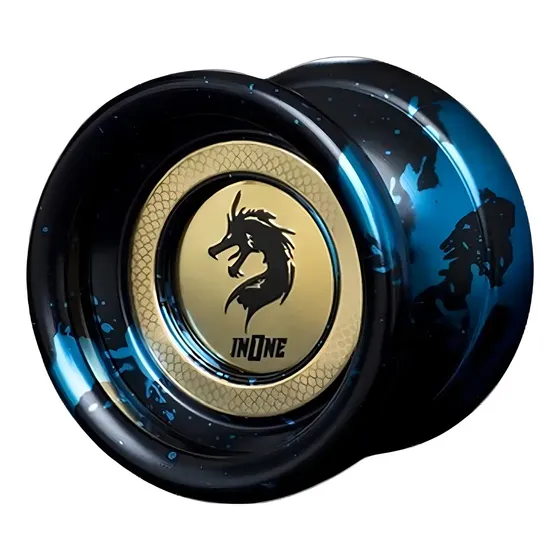 Rolamento Shine Dragão Profissional Yoyo não Responsivo Liga Borboleta Cor Azul-preto