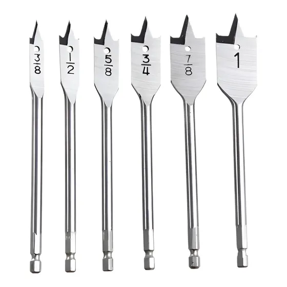 Brocas Chatas Kit 6 Peças Profissional Para Madeira Mdf