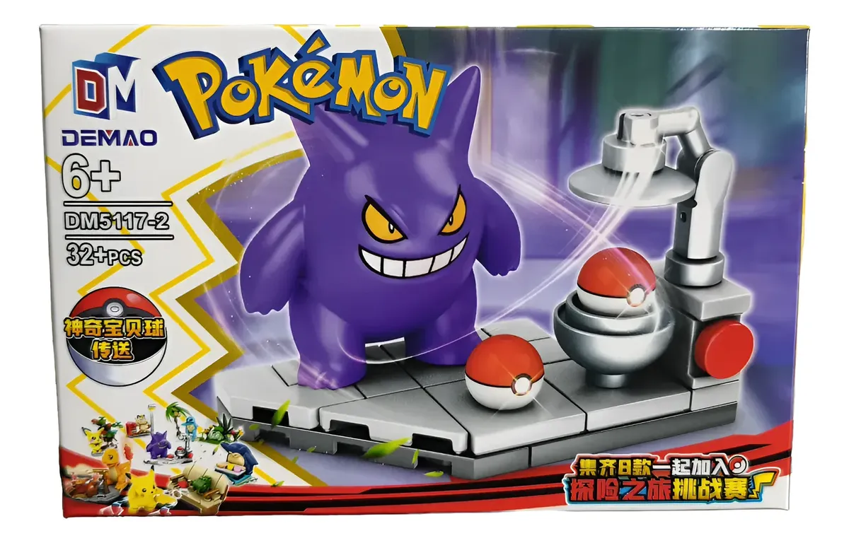 Blocos De Montar Pokémon Coleção Fogo Brinquedo Colecionável