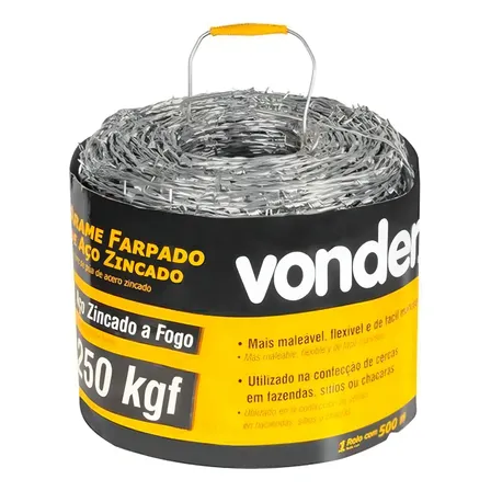 Arame Farpado 250 Kgf 500 M Vonder