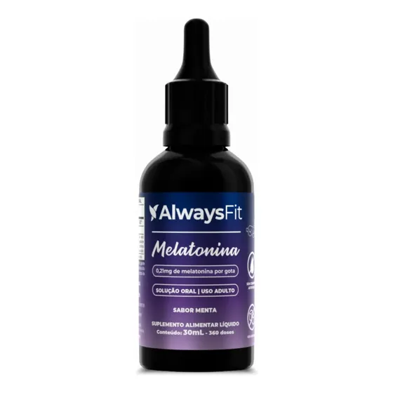 Melatonina em Gotas AlwaysFit | Sabor Menta | 30ml