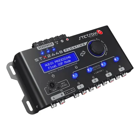 Processador Stetsom STX 2448 Floating Digital Automotivo c/ 2 Entradas e 4 Saídas RCA