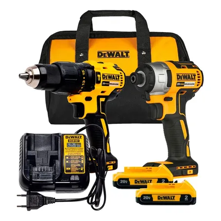 Combo Parafusadeira Furadeira de Impacto 13mm + Parafusadeira de Impacto 6,3mm DEWALT DCK276D2