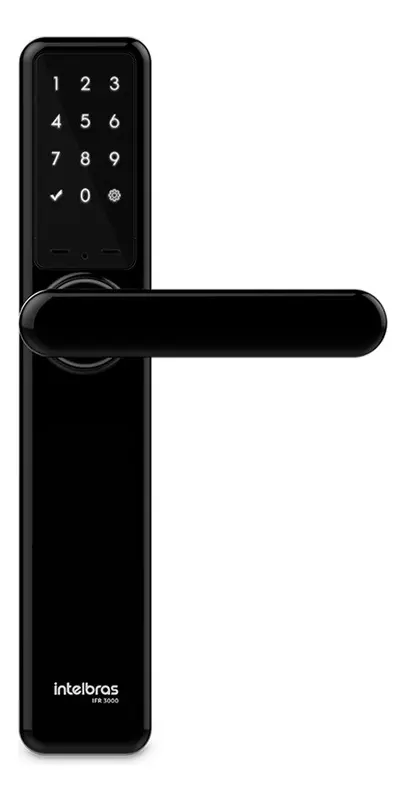 Fechadura Smart De Embutir Com Maçaneta Izy Ifr3000 Outlet Preto