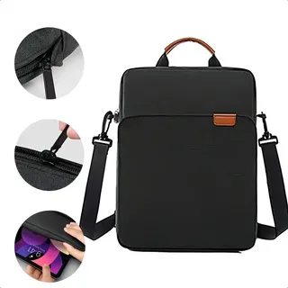 Bolsa De Ombro Para Laptop, Resistente A Impactos Cor Preto Tamanho Da Tela 14