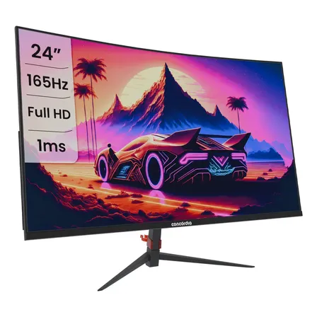 Monitor Concórdia Gamer Curvo CZ238F 24" 165hz LED Full HD HDMI DP USB SRGB 99% Freesync Premium