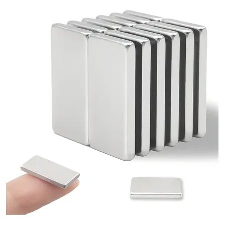 Imã Neodimio Retângulo Super Forte 20x10x2mm N35 - 10 Unidades