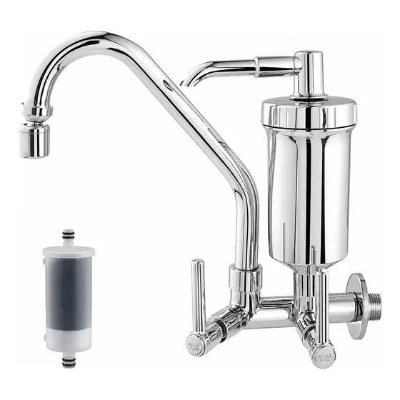Torneira Com Filtro Cozinha Gourmet Parede Bica Móvel Abs